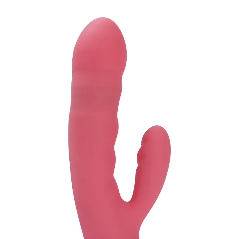 Вібратор-кролик Svakom Avery Strawberry Pink з поступальними рухами стовбура
