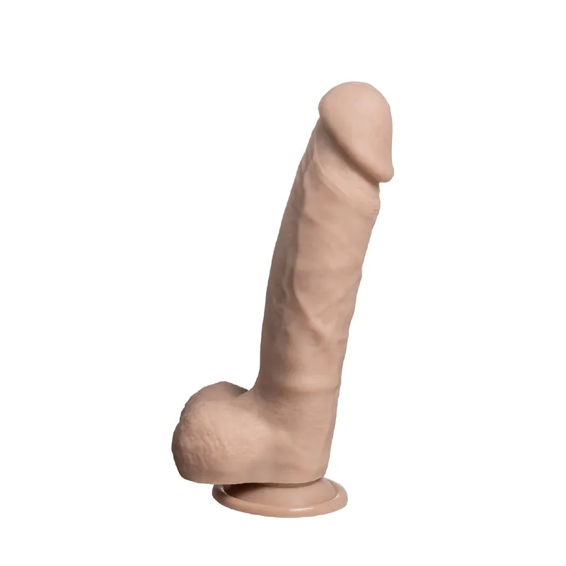 Фалоімітатор SilexD Tomas Real Skin Flesh MODEL 1, реалістичний, на присосці, діаметр 4,9 см