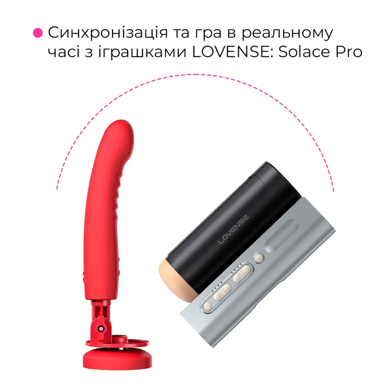 Смарт-дилдо Lovense Mission 2 Vibrating suction cup dildo із присоскою