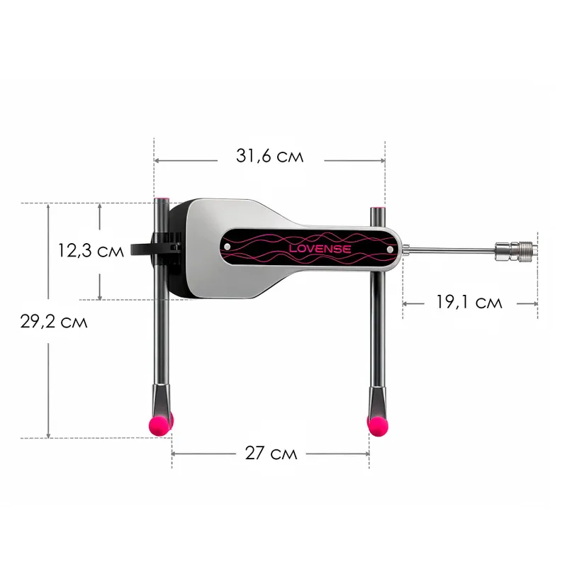 Секс-машина Lovense Mini Sex Machine, керування через застосунок, до 260 фрикцій/хв