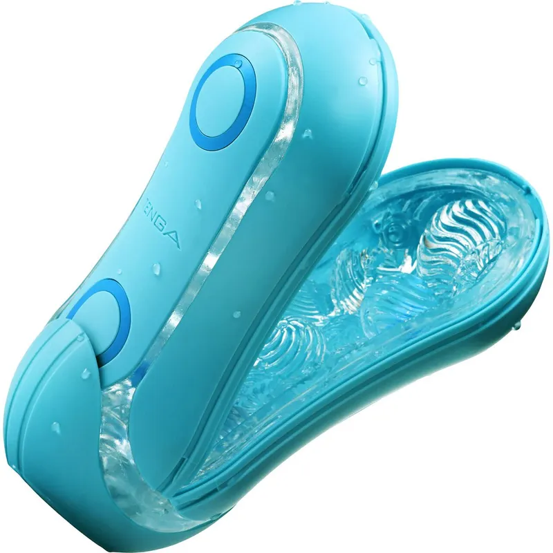 Мастурбатор Tenga Flip Orb — Ocean Blue, зі стимулюючими кульками всередині