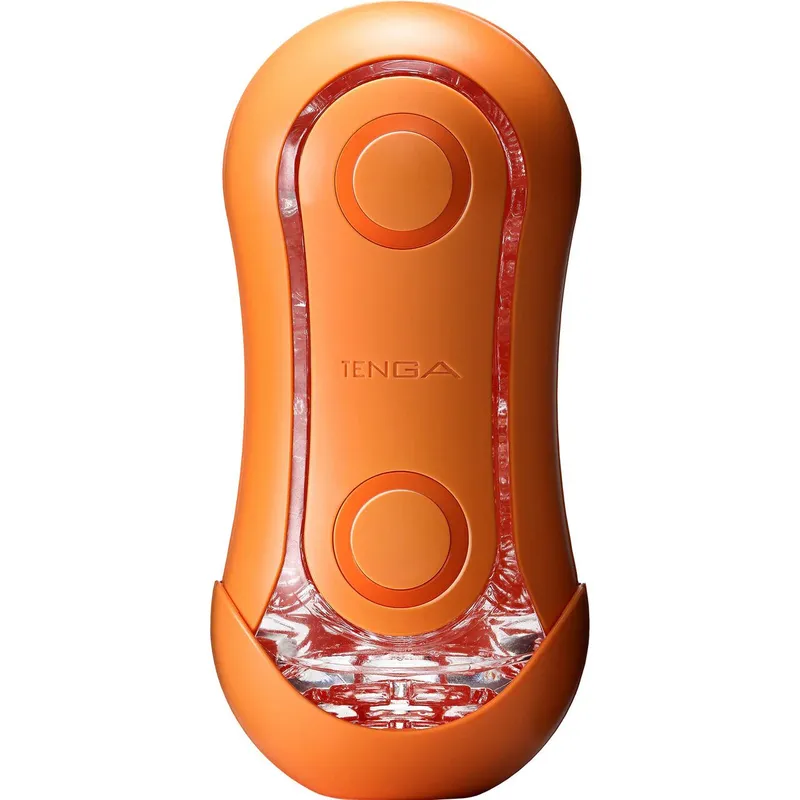 Мастурбатор Tenga Flip Orb — Sunset Orange, з регульованим тиском та кульками всередині