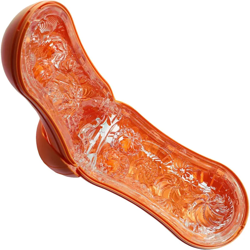 Мастурбатор Tenga Flip Orb — Sunset Orange, з регульованим тиском та кульками всередині