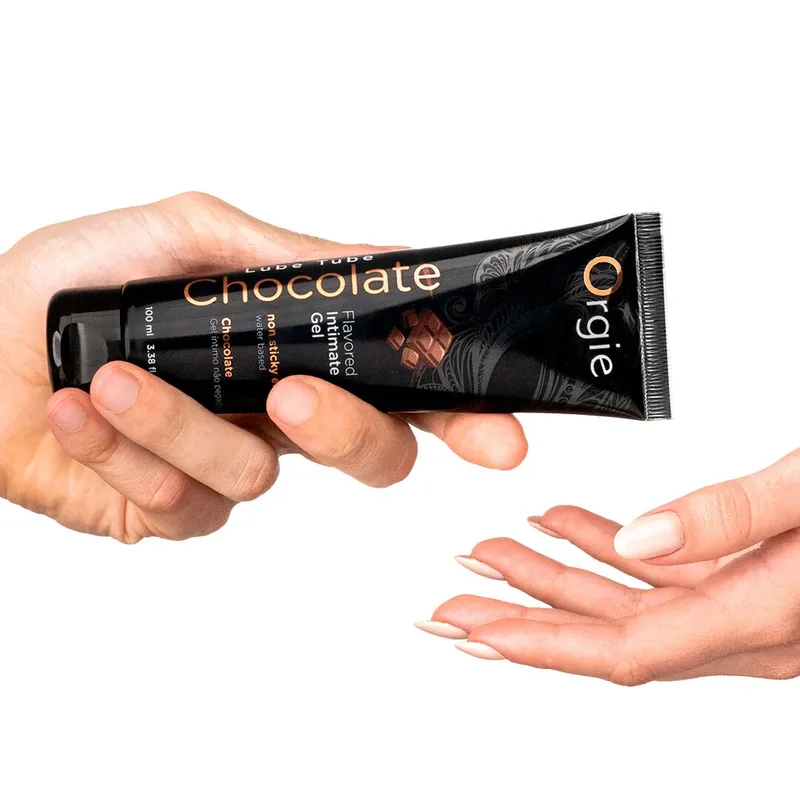 Лубрикант на водній основі Orgie Lube Tube Chocolate, 100 мл, смак і аромат темного шоколаду