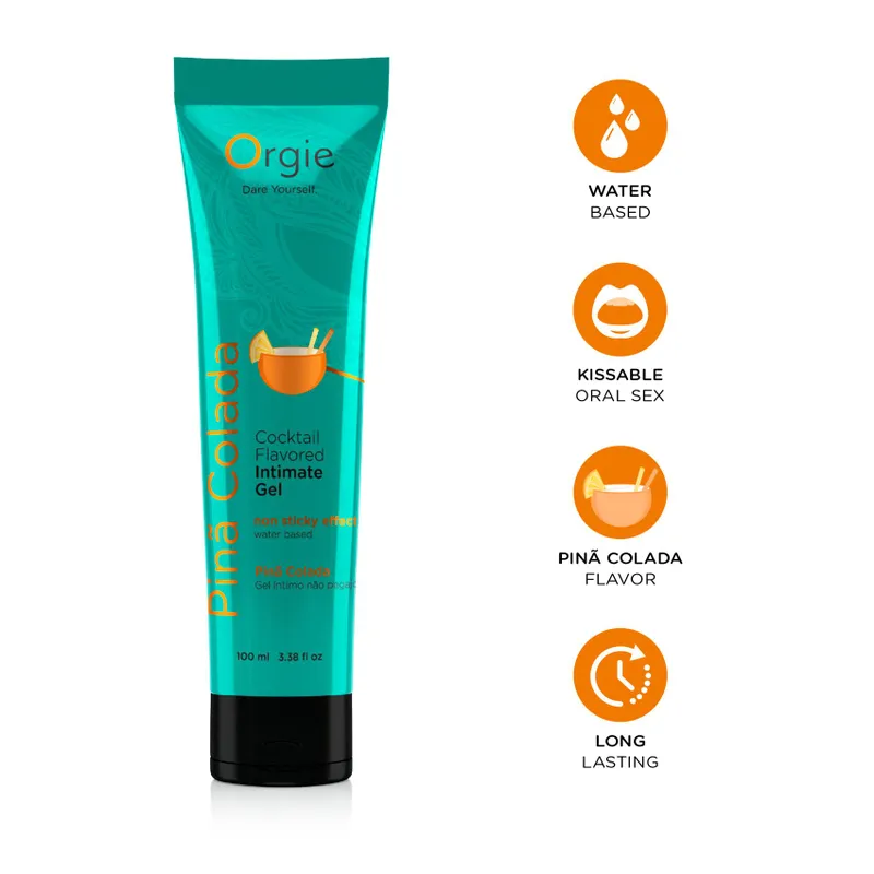 Лубрикант на водній основі Orgie Lube Tube Pina Colada, 100 мл, смак і аромат піна колади