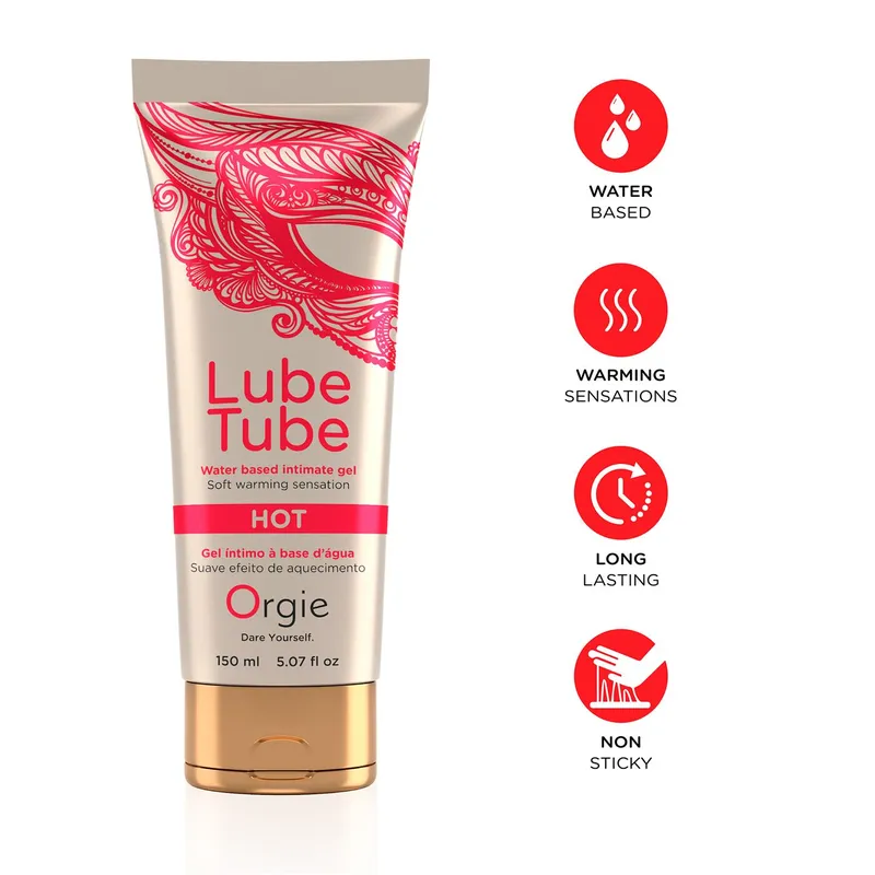 Лубрикант на водній основі Orgie Lube Tube Hot, 150 мл, із зігрівальним ефектом
