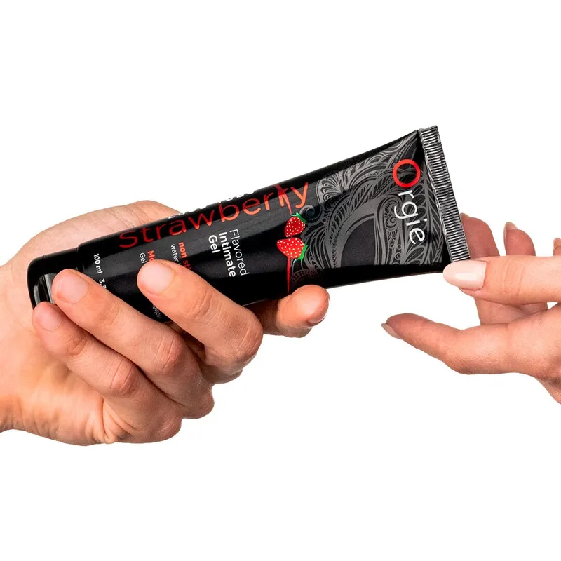Лубрикант на водній основі Orgie Lube Tube Strawberry, 100 мл, зі смаком полуниці