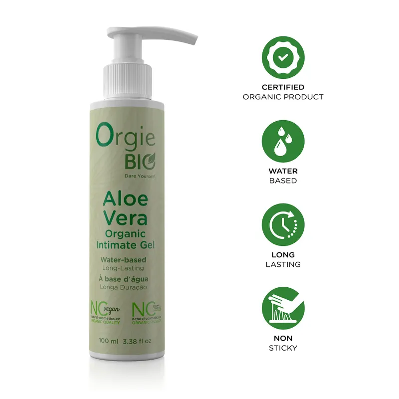 Лубрикант на водній основі Orgie Bio Aloe Vera Intimate Gel, екстракт алое вера