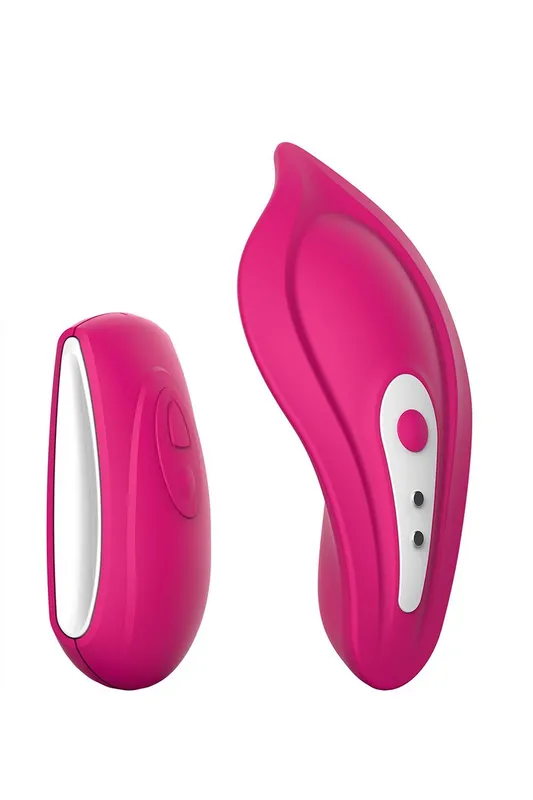 Вібратор у трусики Liebe Panty Vibe Cerise, нагрів до 39 °C, з пультом і трусиками S-M