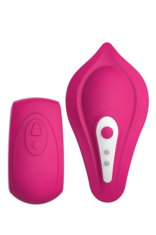 Вібратор у трусики Liebe Panty Vibe Cerise, нагрів до 39 °C, з пультом і трусиками S-M