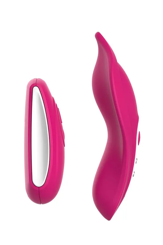 Вібратор у трусики Liebe Panty Vibe Cerise, нагрів до 39 °C, з пультом і трусиками S-M