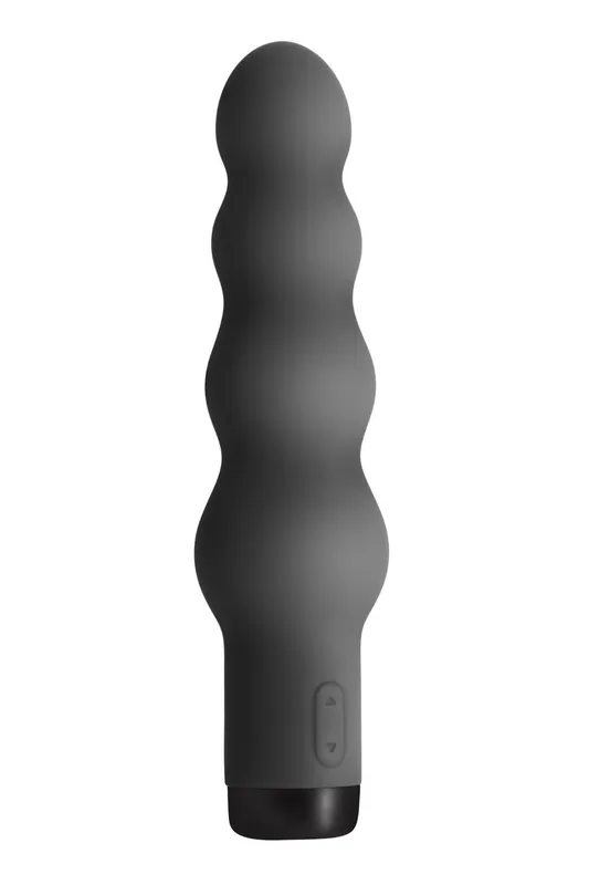 Вібратор S Pleasures Bullets Obsidian, чорний, у вигляді ряду кульок, 10 режимів