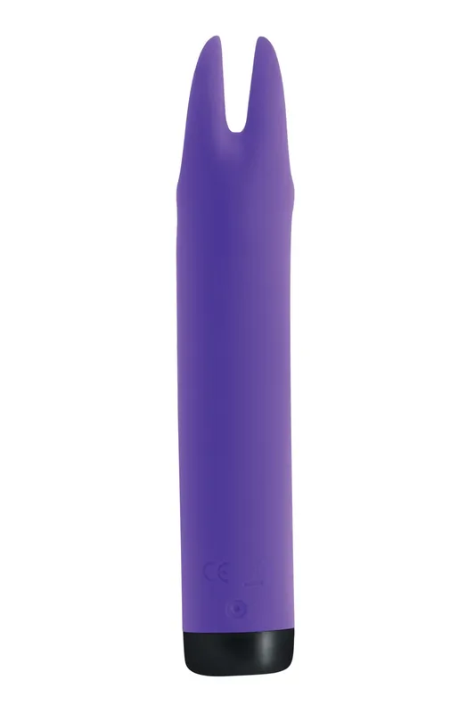 Вібратор S Pleasures Bullets Amethyst, фіолетовий, з двома відростками, 10 режимів