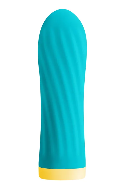 Віброкуля S Pleasures Bullets Twist & Shout Turquoise, бірюзова, 10 режимів вібрації