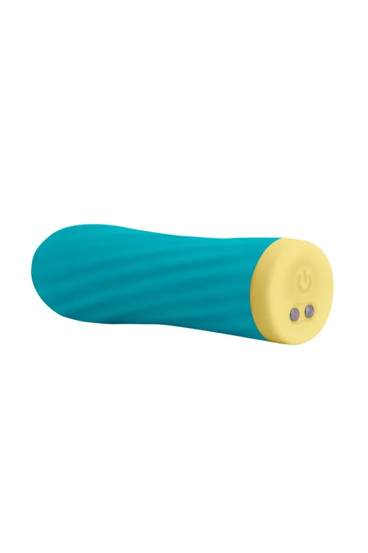 Віброкуля S Pleasures Bullets Twist & Shout Turquoise, бірюзова, 10 режимів вібрації