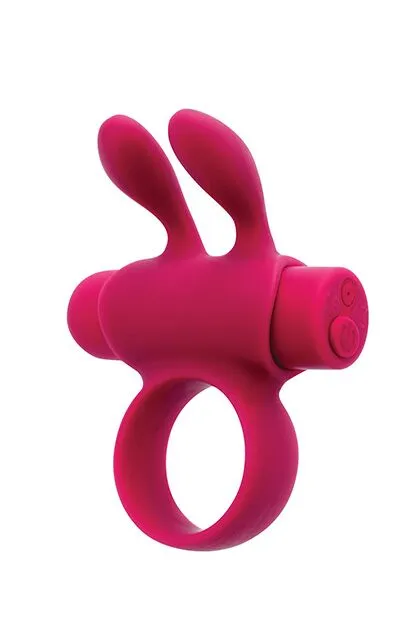 Ерекційне віброкільце S Pleasures Premium Rabbit Ring рожеве, зі знімною вібропулею