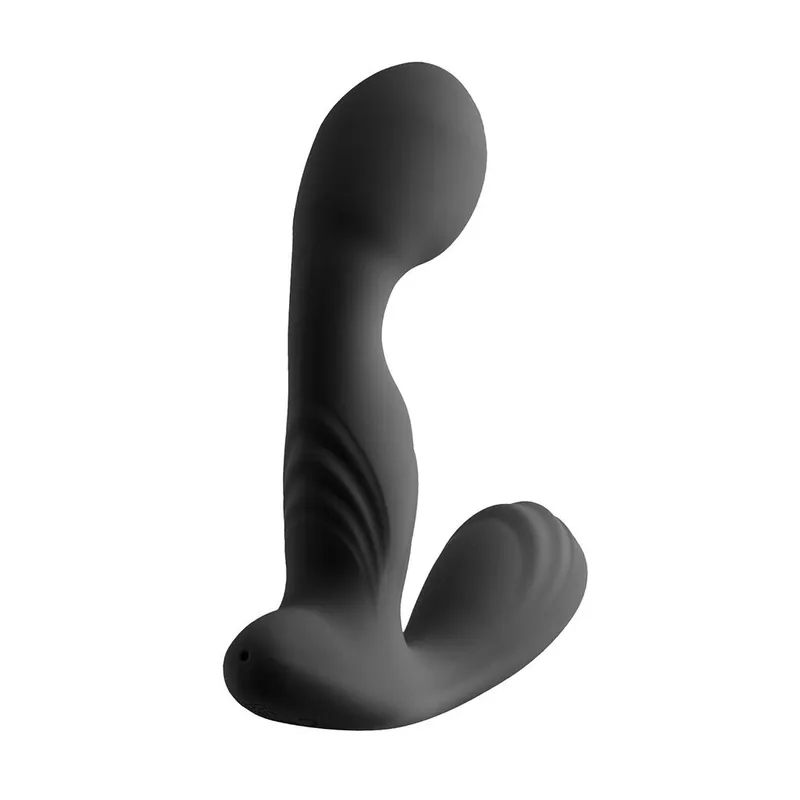 Вібромасажер простати S Pleasures Premium FUZZY, чорний, з рельєфом