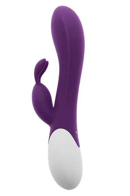 Вібратор-кролик S Pleasures Premium Corabi Rabbit, фіолетовий, 16 режимів, нагрів