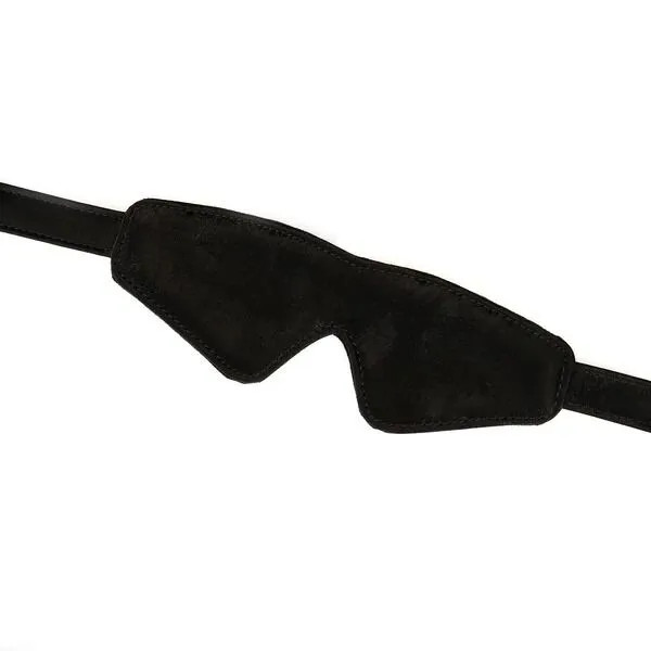 Маска на очі Liebe Seele Boudoir Amor Blindfold Black, оксамитова, чорна