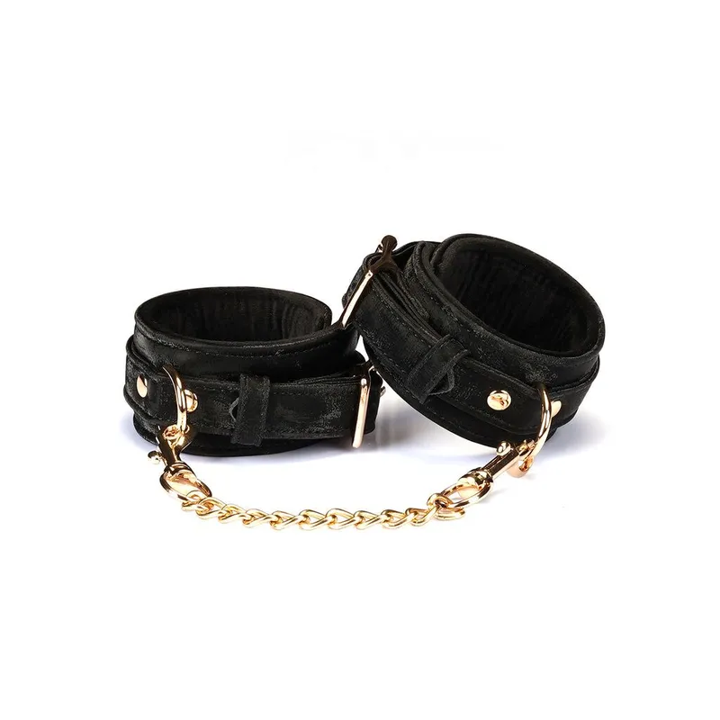 Наручники Liebe Seele Boudoir Amor Wrist Cuffs Black, чорний оксамит