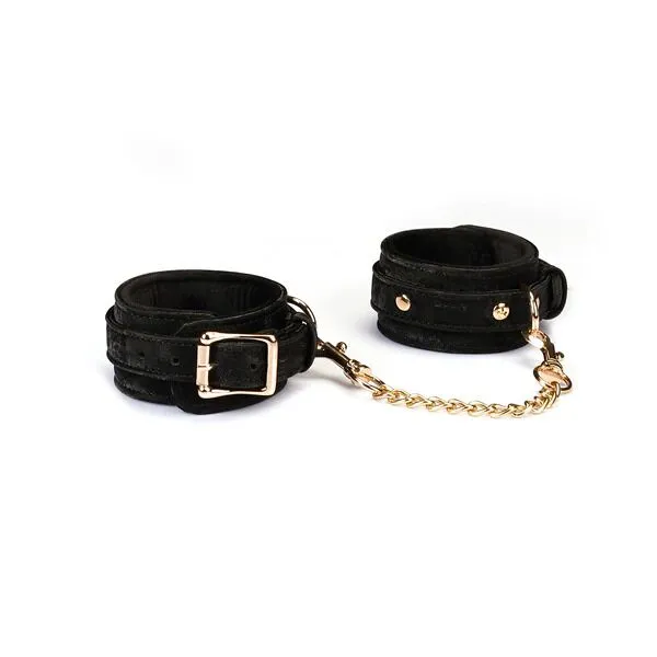 Наручники Liebe Seele Boudoir Amor Wrist Cuffs Black, чорний оксамит