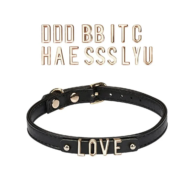 Чокер Liebe Seele DIY Choker зі знімними буквами, 21 буква в комплекті