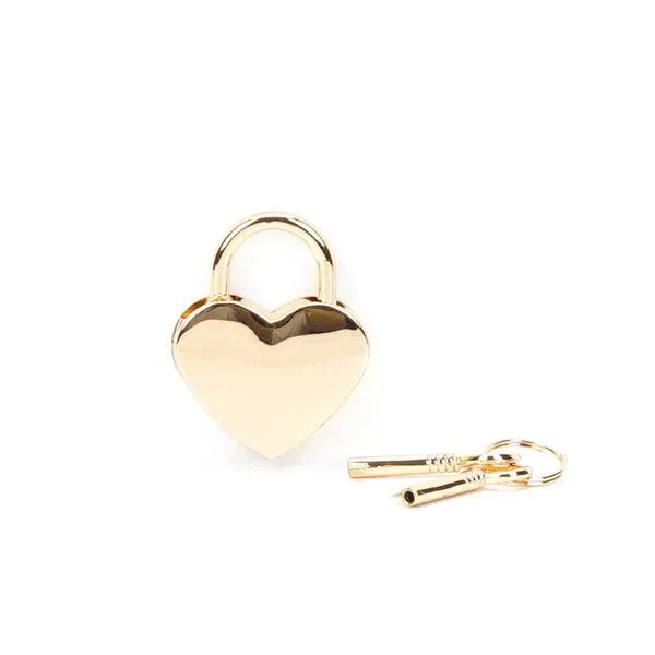 Замочок-сердечко Liebe Seele Heart Shape Padlock Gold (2 шт)