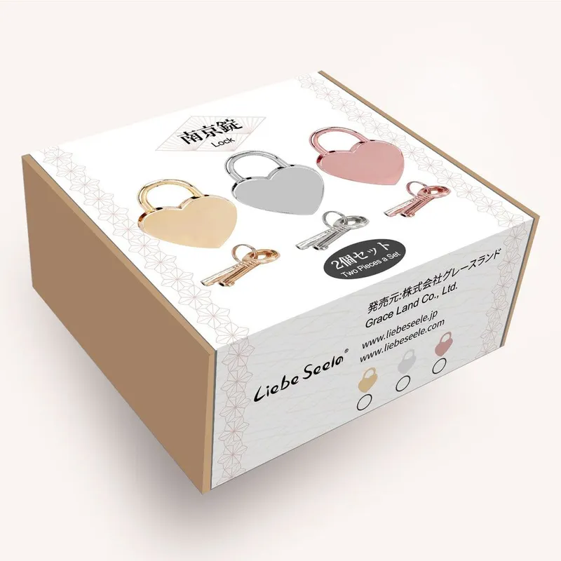 Замочок-сердечко Liebe Seele Heart Shape Padlock Silver (2 шт)