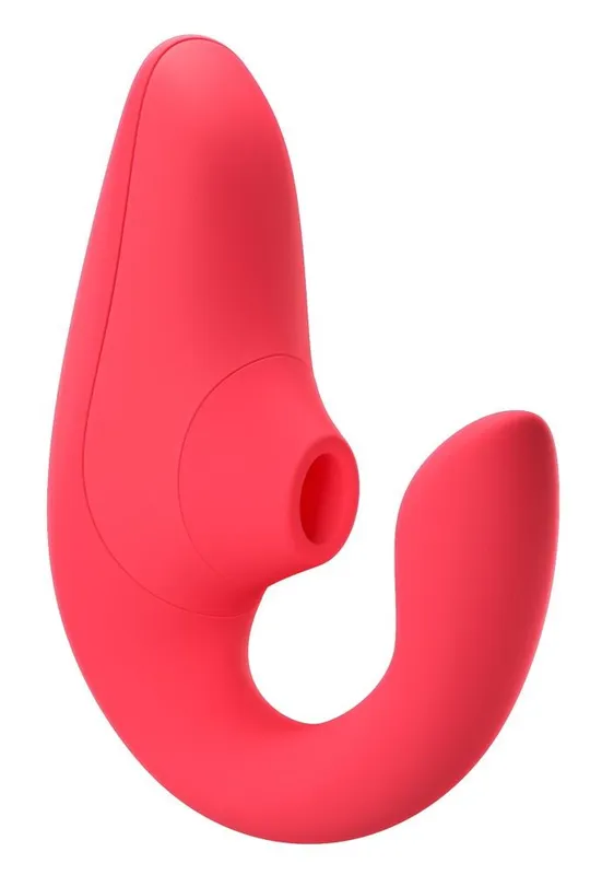 Вагінально-кліторальний стимулятор Womanizer Blend Vibrant Rose, вібрація + вакуум
