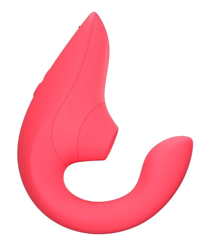 Вагінально-кліторальний стимулятор Womanizer Blend Vibrant Rose, вібрація + вакуум
