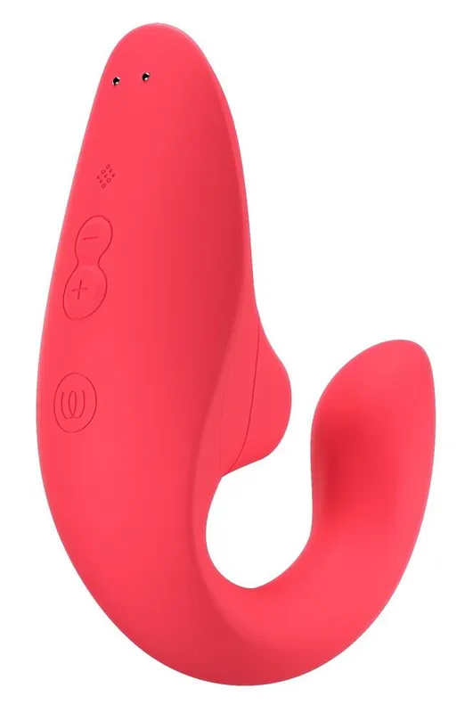Вагінально-кліторальний стимулятор Womanizer Blend Vibrant Rose, вібрація + вакуум