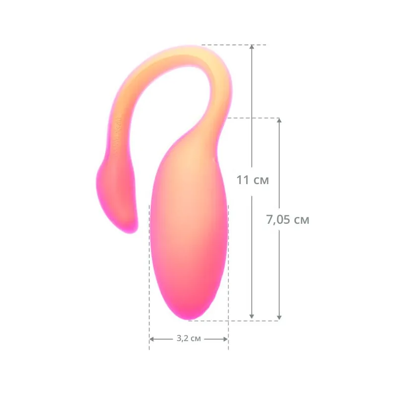Смарт-віброяйце Magic Motion Flamingo Max Orange, 2 в 1: віброяйце та тренажер Кегеля
