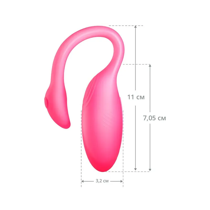 Смарт-віброяйце Magic Motion Flamingo Max Pink, 2 в 1: віброяйце та тренажер Кегеля