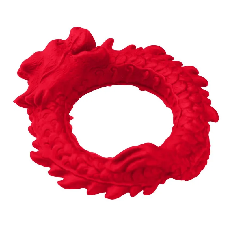 Ерекційне кільце-дракон Creature Cocks Rise of the Dragon Silicone Penis Ring – Red