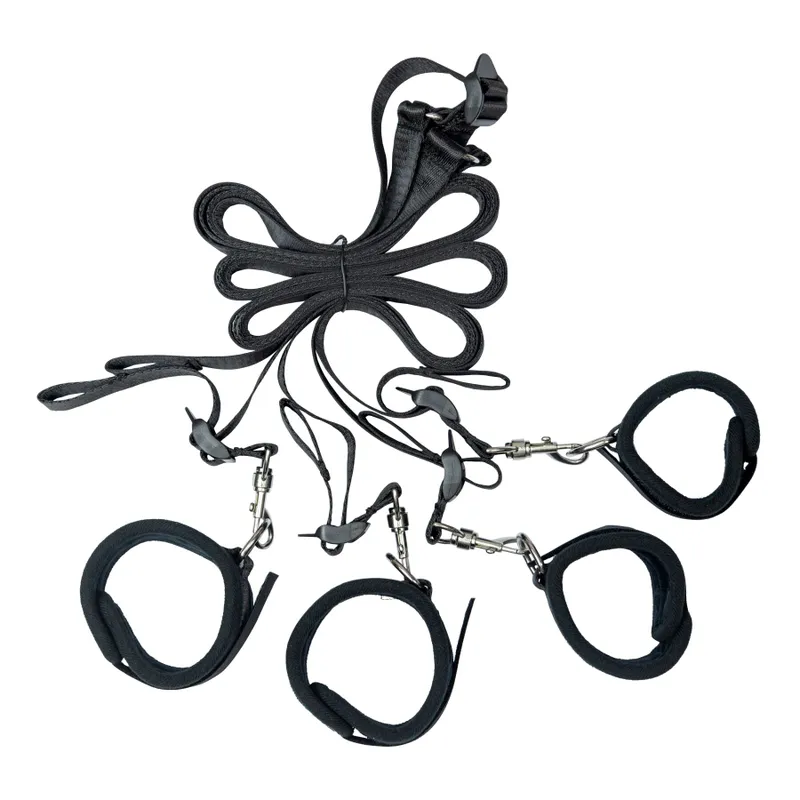 Розтяжка на ліжко Punishment – 5-Piece Bed Restraint Kit, чорна, 5 предметів
