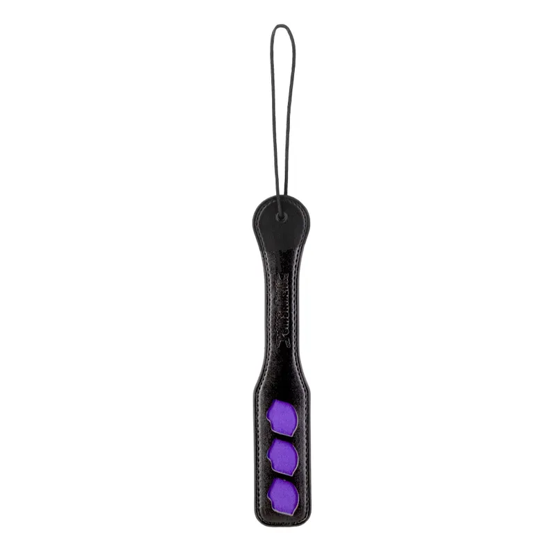 Паддл Punishment – Purple Lips Paddle – Black з вирізами-губами