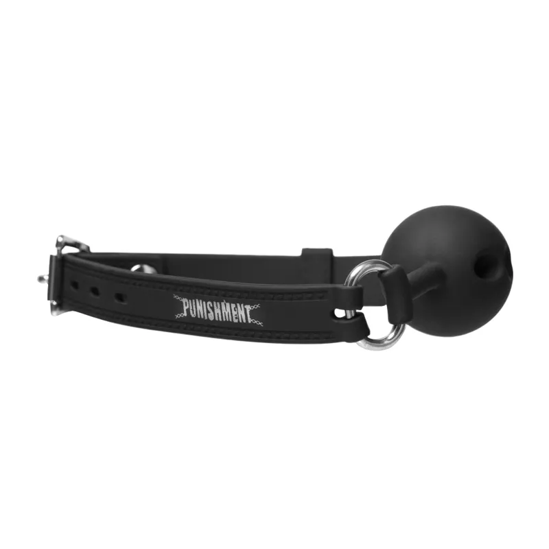 Кляп із силіконовою кулькою Punishment Silicone Ball Gag Black