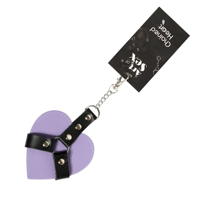 Брелок на карабіні Art of Sex Chained Heart, Лаванда