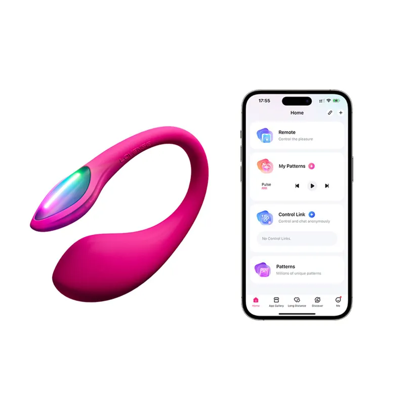 Смарт-віброяйце Lovense Lush 4, потужна вібрація, швидка зарядка, LED-підсвічування