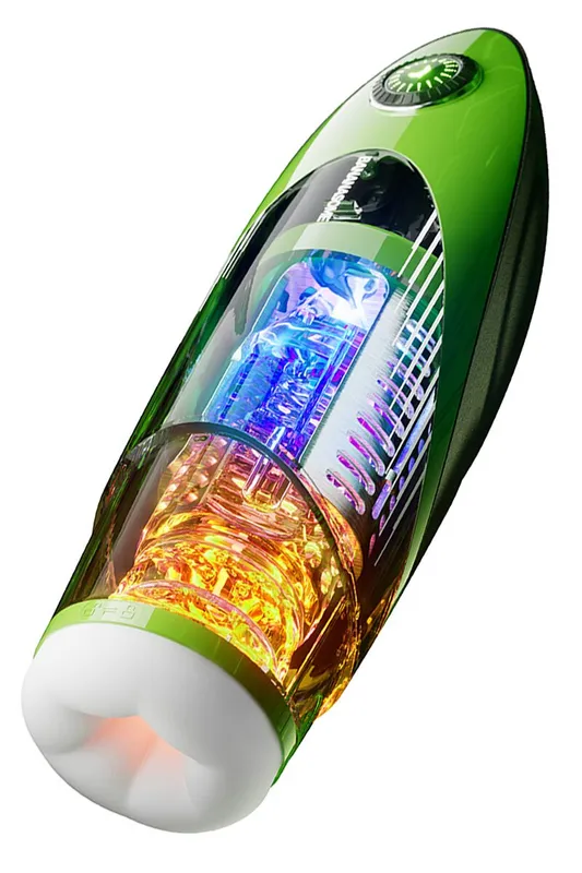 Смарт-мастурбатор BANANASOME ROCKET X7, вібрація, стискання та підігрів