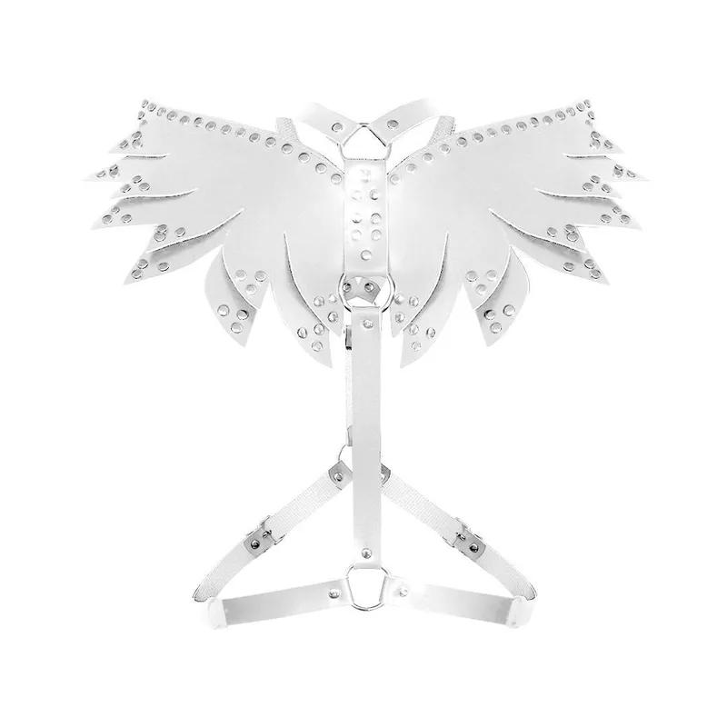 Жіноча портупея Art of Sex Wings біла, L-2XL, екошкіра