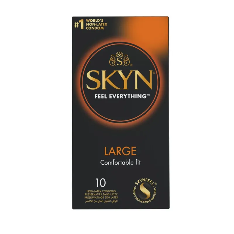 Безлатексні презервативи SKYN Large, 10 шт, збільшений розмір (Бельгія)