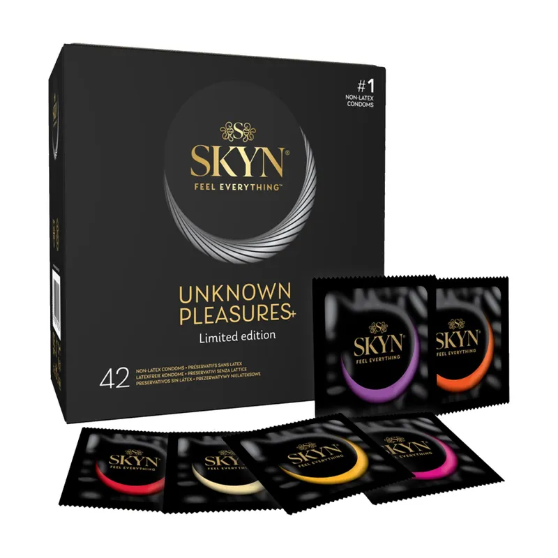 Безлатексні презервативи SKYN Unknown Pleasures, набір 42 шт, 6 видів