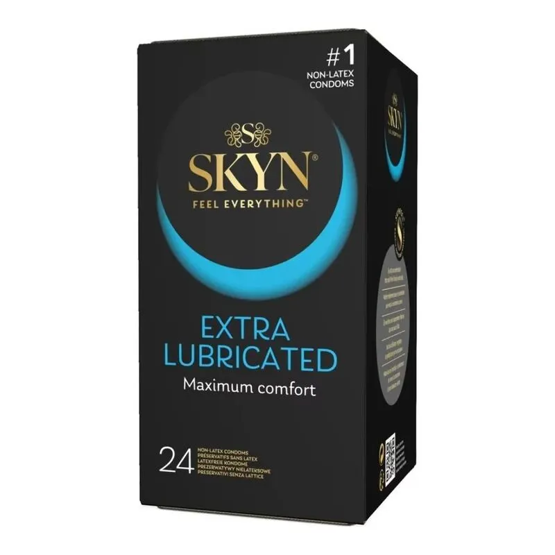 Безлатексні презервативи SKYN Extra Lubricated, 24 шт