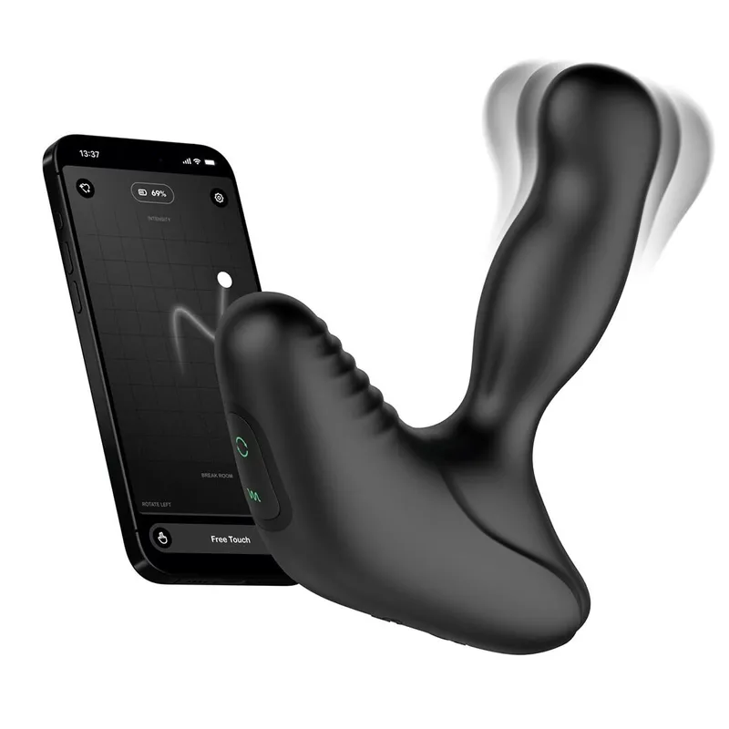 Смарт-масажер простати Nexus Revo Stealth with APP, вібрація + ротація, пульт ДУ