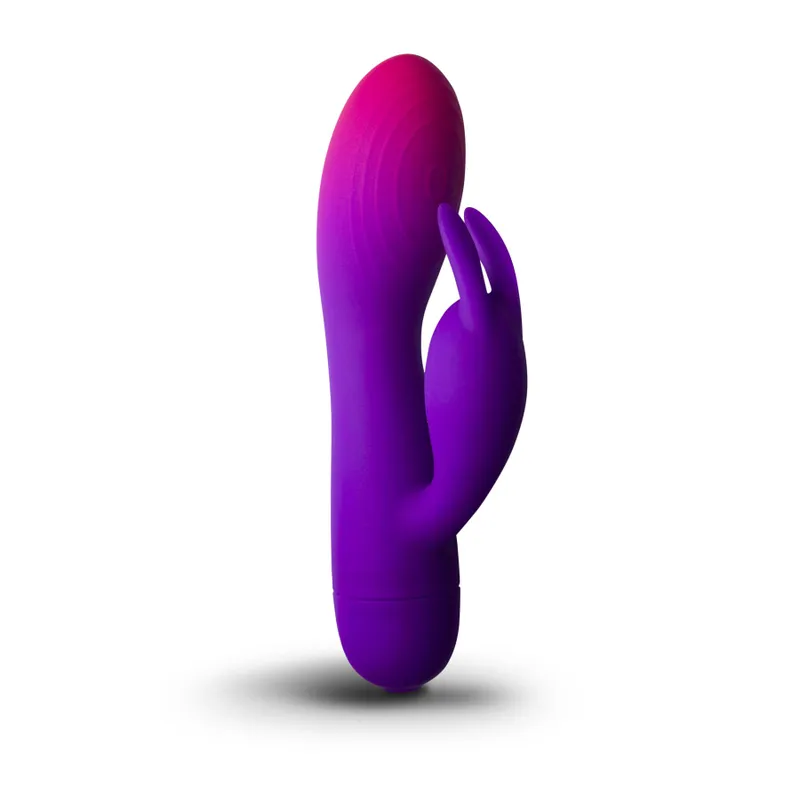 Вібратор-кролик Rocks Off Glo Girl – Rabbit, 2 мотори, 10 режимів