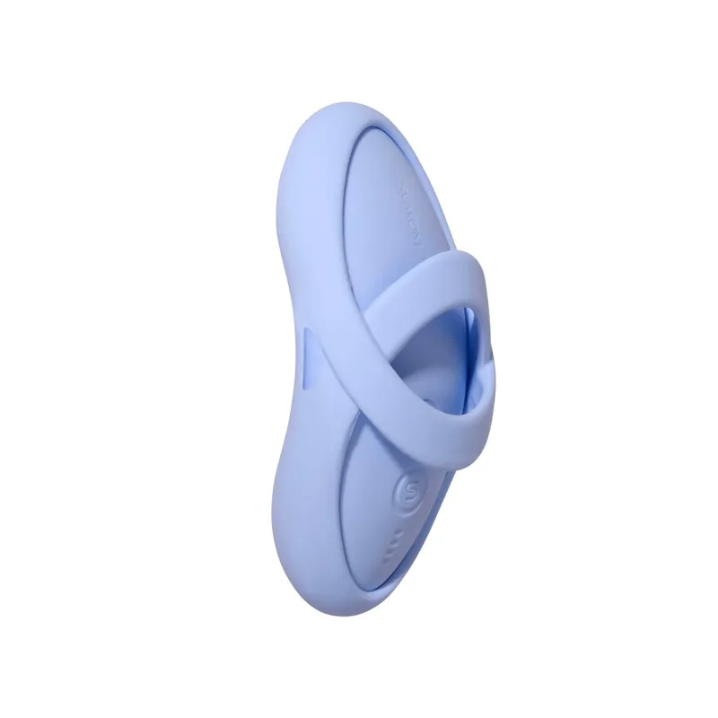 Смарт-вібратор для клітора Svakom Echo 2 Sky Blue, підігрів до 38 °C, насадка на палець