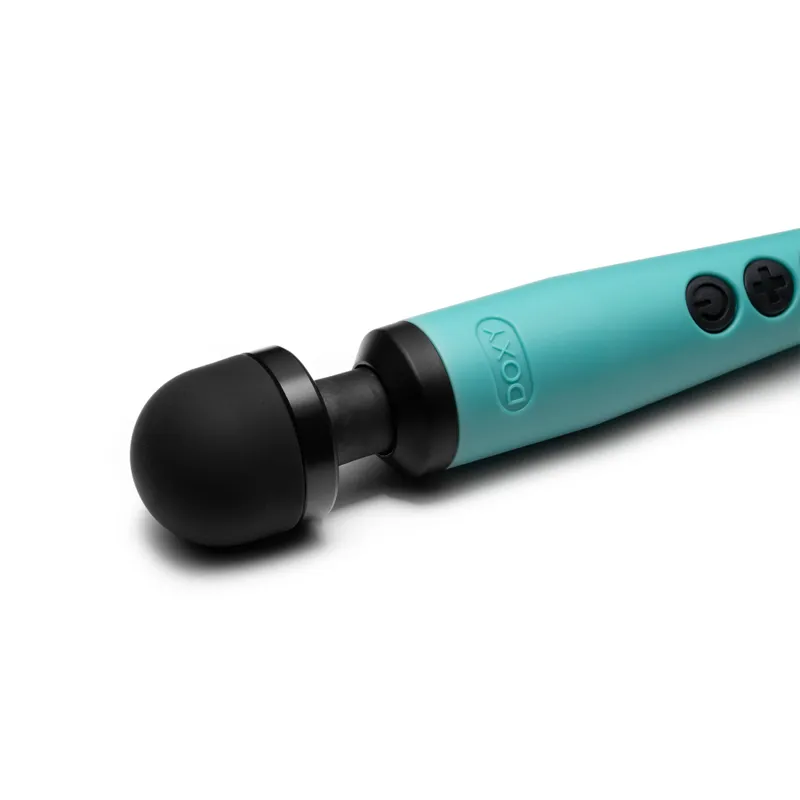 Вібромасажер Doxy3 USB-C Massager Turquoise, компактний ванд з кабелем Type-C