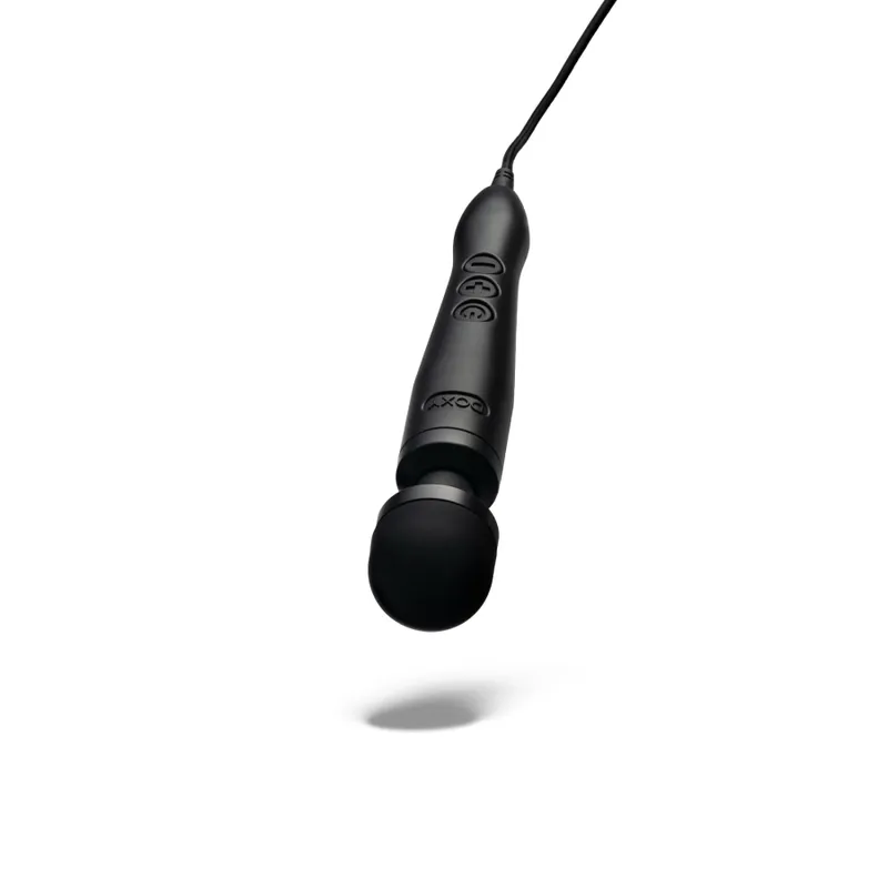 Вібромасажер Doxy3 USB-C Massager Matte Black, компактний ванд з кабелем Type-C