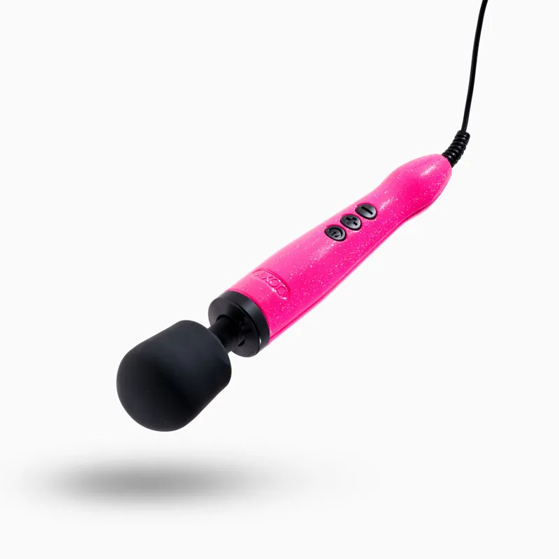 Вібромасажер Doxy Die Cast Massager Hot Pink, живлення 220В, металевий корпус